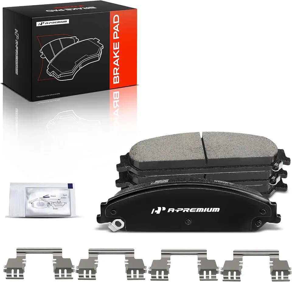 A-Premium Front Ceramic Brake Pads Compatible with Chrysler & Dodge