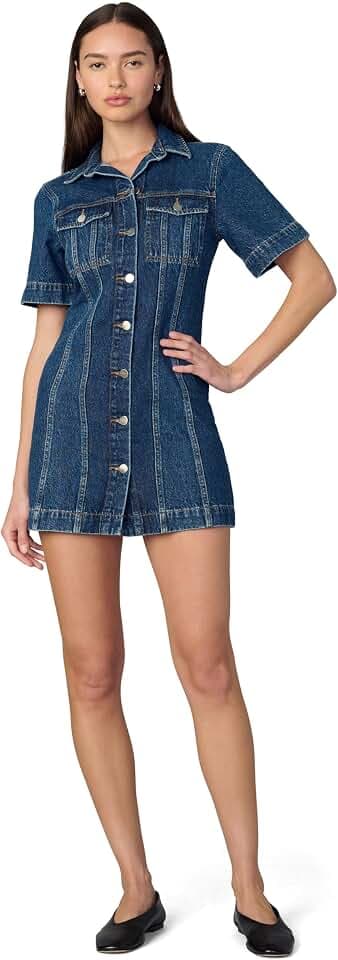 Joe's Jeans Women's The Denim Tucker Mini Shift Dress