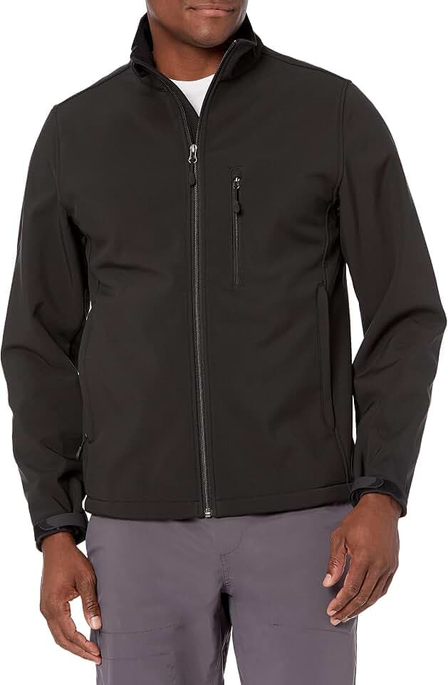 Amazon Essentials Herren Wasserbeständige Softshelljacke