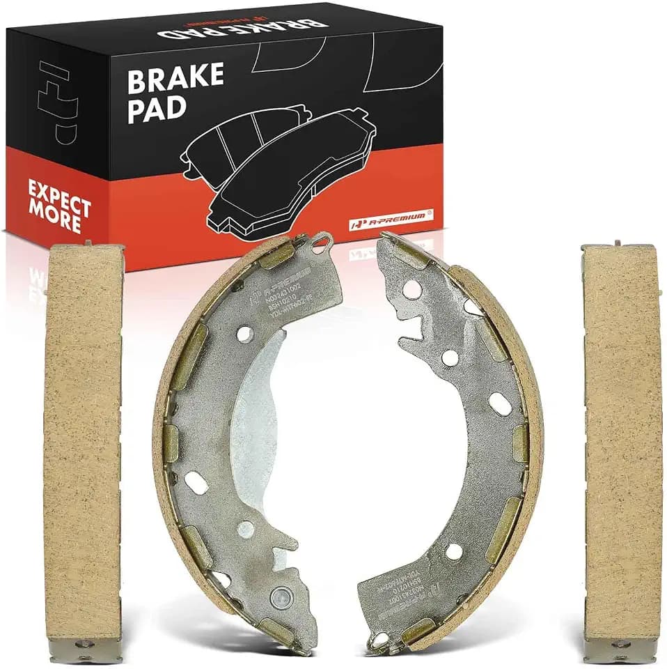 A-Premium Rear Brake Shoes Set Compatible with Hyundai Models, Set of 4