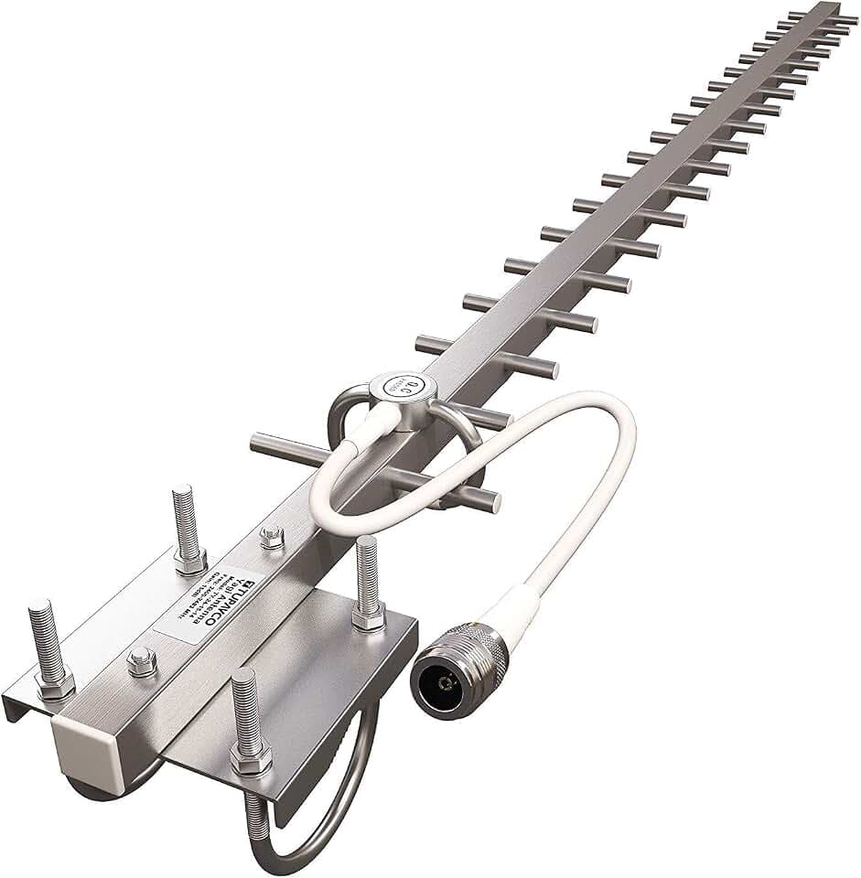 TP513 Yagi WiFi Antenna 2.4GHz (17dBi) Outdoor Directional Signal (H:25° V:24°) Long Distance Range (High-Gain Weatherproof) Wireless Network (Pole Mount) N-Female Pigtail Connector