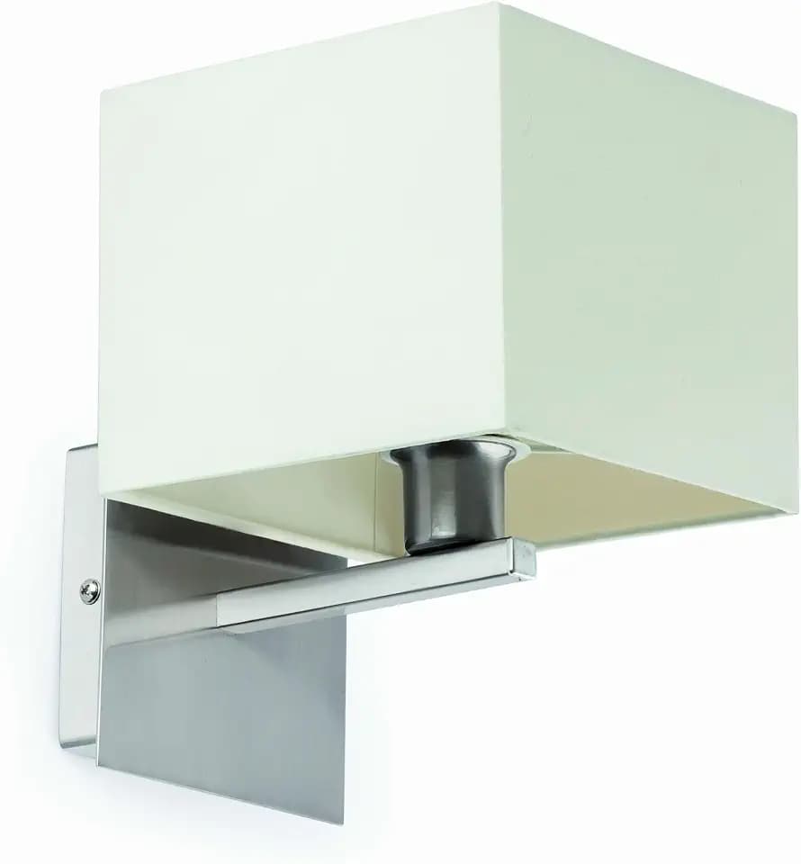 Faro Barcelona Thana 68533 – Pendelleuchte, 40 W, Stahl, mit Textilschirm, Weiß