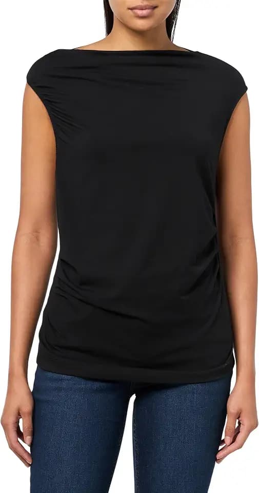 BOSS Women's Enima Asymmetric Jersey Top