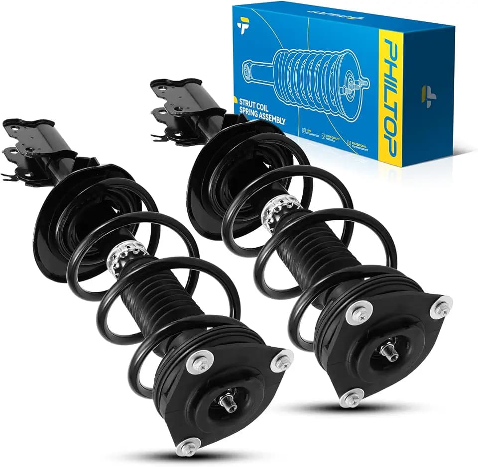 PHILTOP Front Struts Shock for Rogue 2008-2012, Shock Absorber 172608/172609, Struts with Coil Spring SAA926 2 Pcs