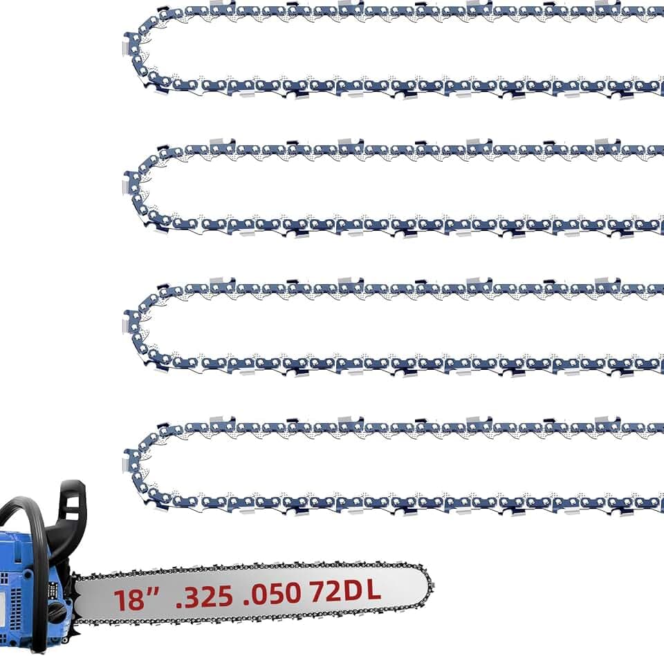 18 Inch Chainsaw Chain fit Husqvarna .325" Pitch .050" Gauge 72 Drive Links