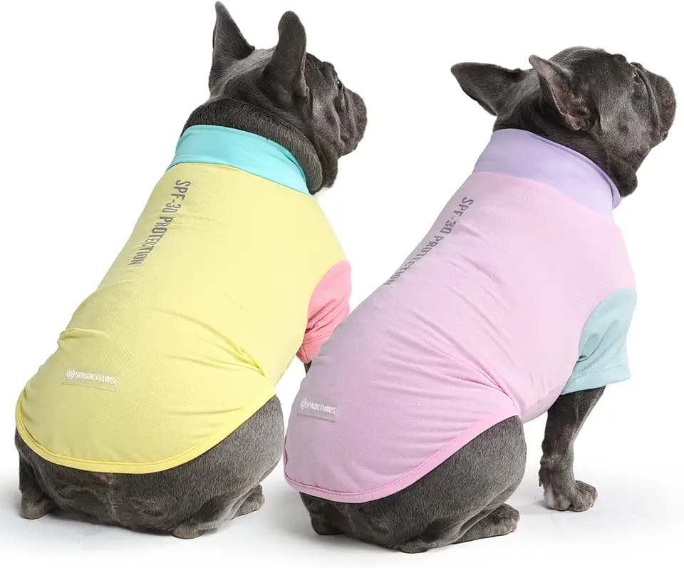 Spark Paws Sunblock Dog T-Shirt, SPF 30 UV Sun Protection, Summer Cooling