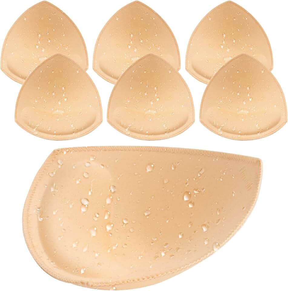 Nimiah Wasserdichte Badeanzug-Einlagen – Badeanzug, Push-up-BH-Pads, 3 Paar, abnehmbare Bikini-Polsterung für Damen