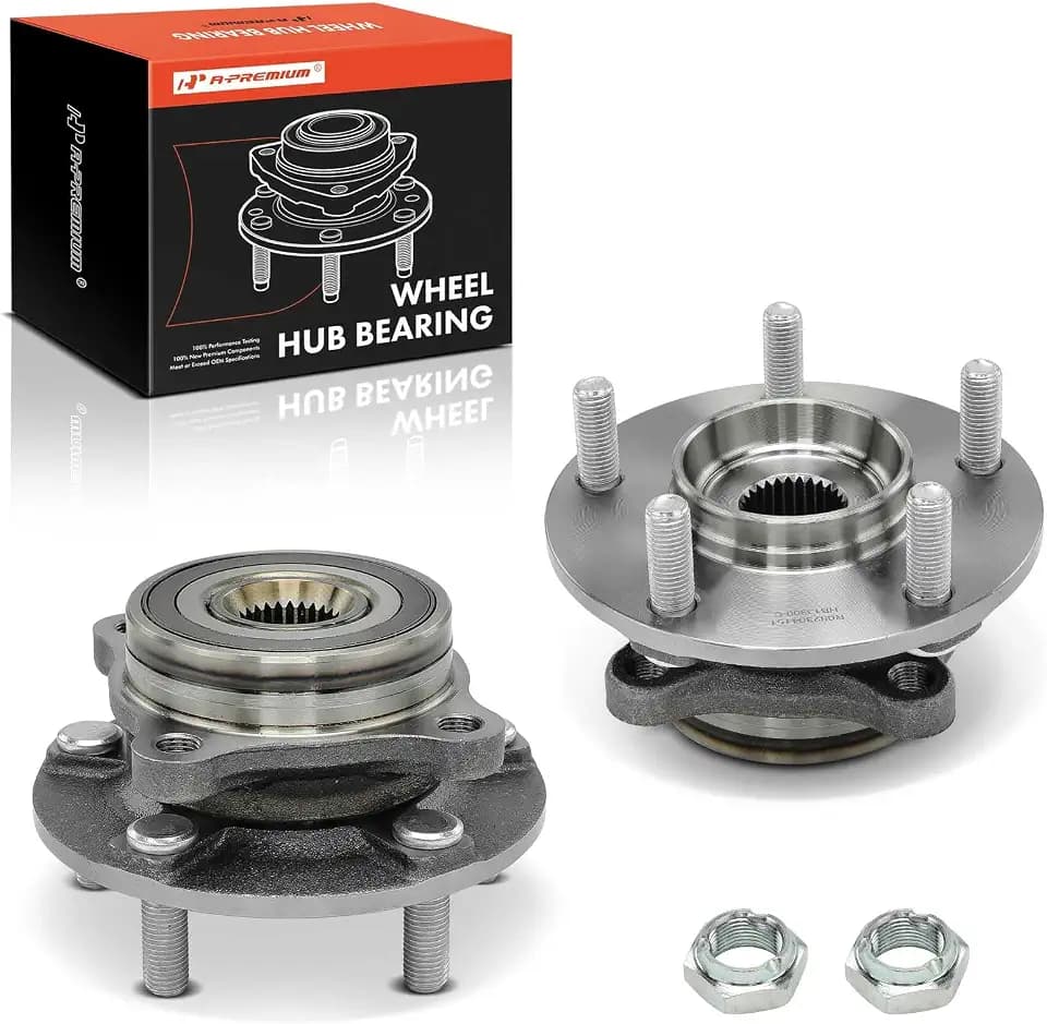 A-Premium 2 x Front Wheel Bearing and Hub Assembly with 5-Lug