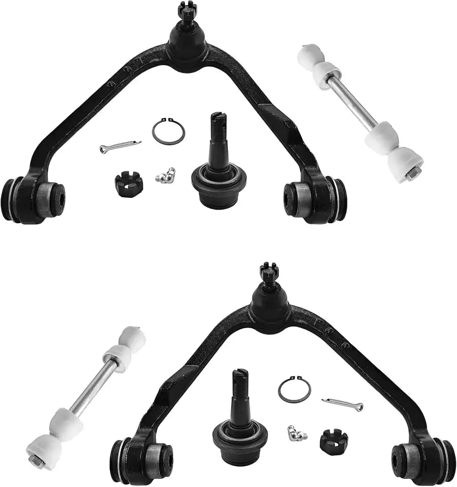 6pcs Control arm Kit for 2WD Ford Expedition F-150 F-250 for Lincoln Blackwood Lincoln Navigator 1997-2003, Front Upper Control Arms and Lower Ball Joint Assembly and Sway Bar Links