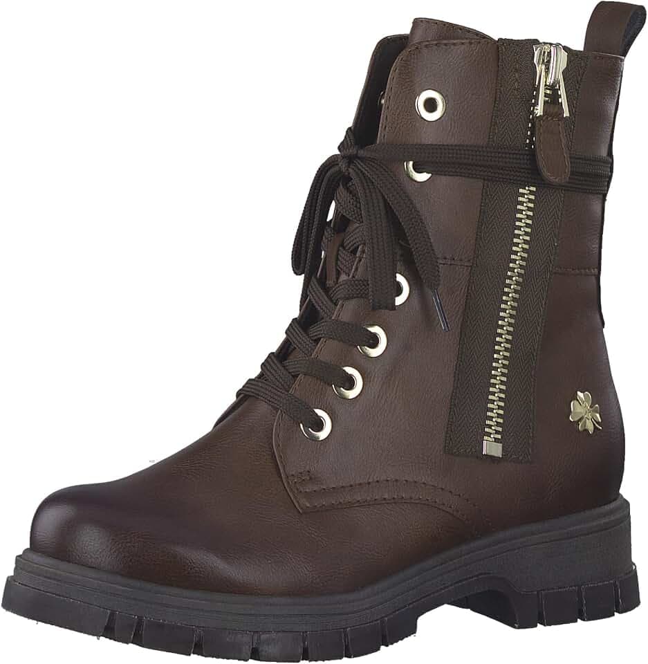 MARCO TOZZI by GMK Damen Stiefeletten zum Schnüren mit Reißverschluss