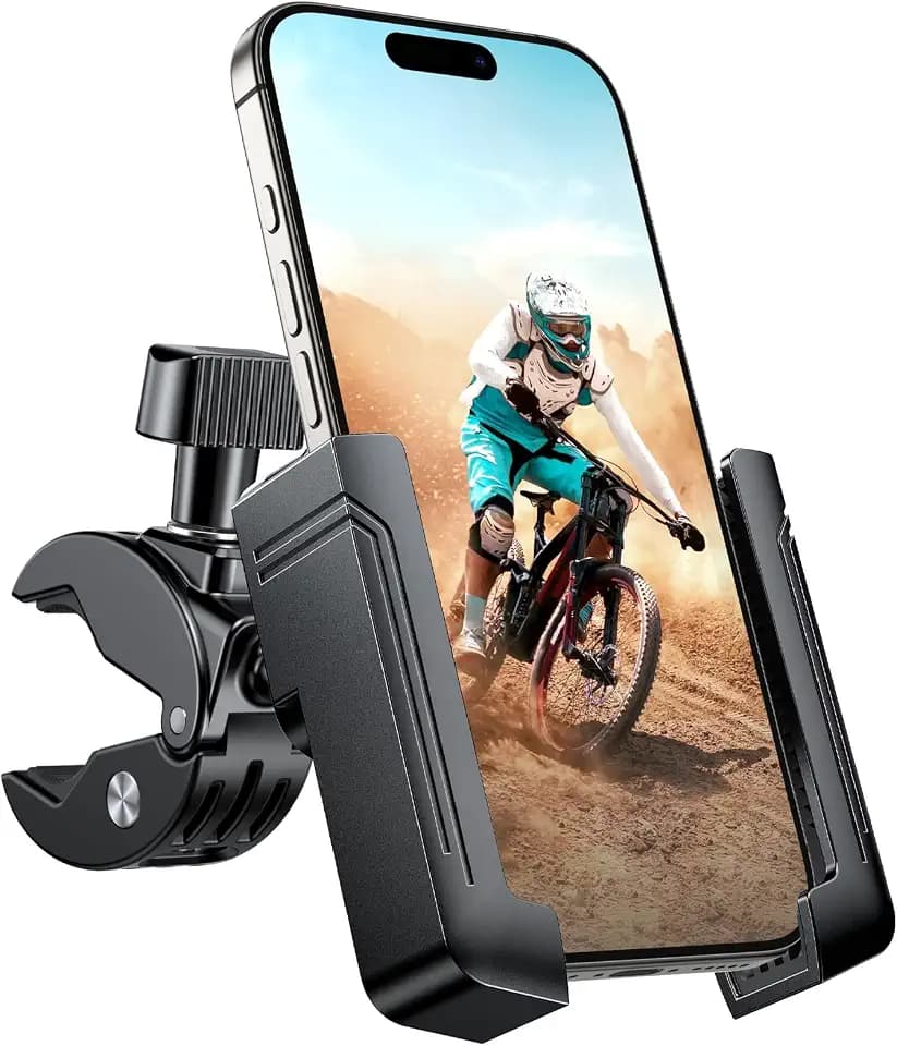 Miracase Handyhalterung Fahrrad [2026] Universal Handy Halterung Motorrad Lenker für Scooter Ebike Roller Rennrad,360° Lenker Klemme fit iPhone Samsung Smartphone, Verbessertes