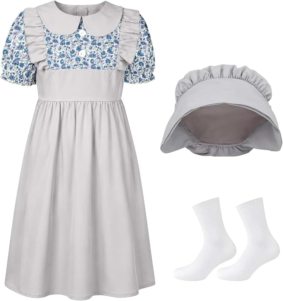 AOOWU Viktorianisches Kostüm, Victorian School Costume