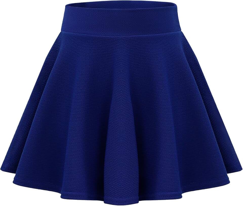 KAKU NANU Mädchen Hosenrock Rock mit Hose Drunter 9-14 Jahre Faltenrock Mädchen Kleidung Hohe Taile Sommerrock Minirock Schwarzer Rock Weiß Rosa