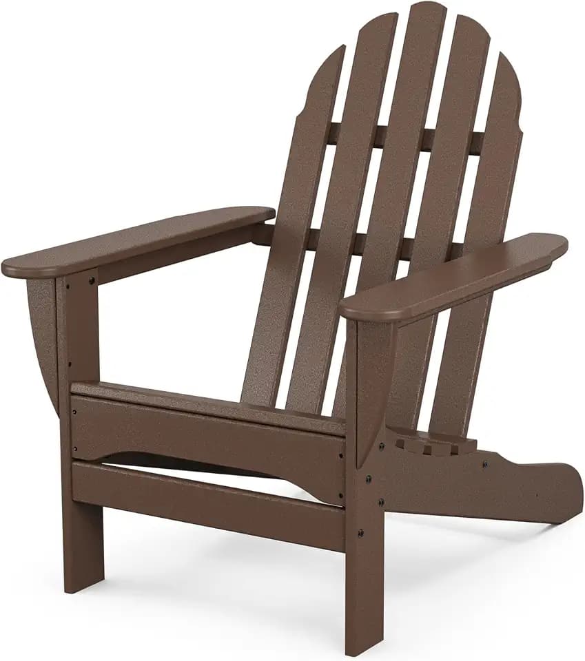 POLYWOOD AD4030MA Classic Outdoor Adirondack Chair, Mahogany
