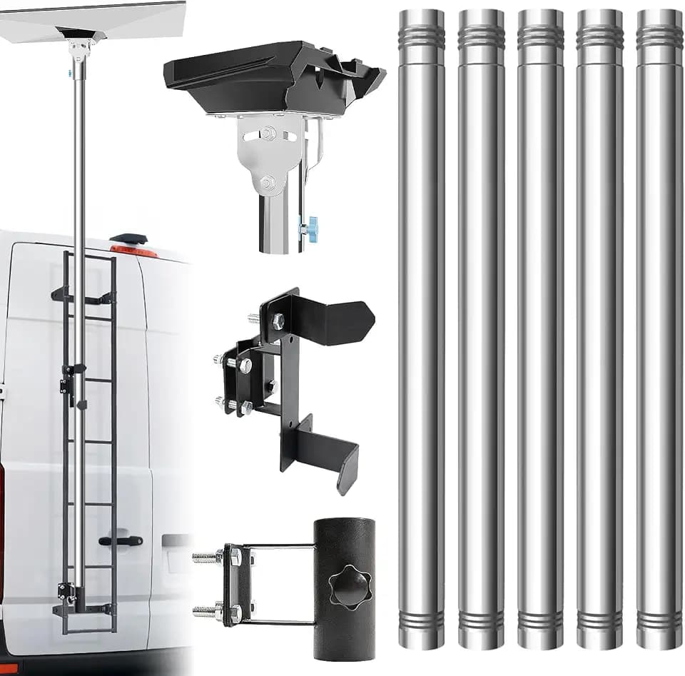 Starlink Standard 4/4X Pole Mount Kit,Starlink Gen 3/4 RV Ladder Pole Mount