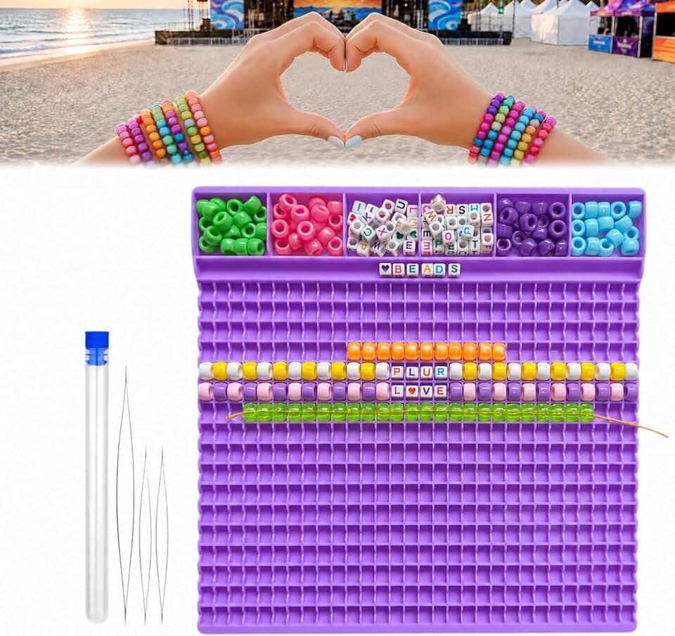 Pony Beads Fast Stringing Tray for 6×9mm Pony & 6×6mm Letter Beads