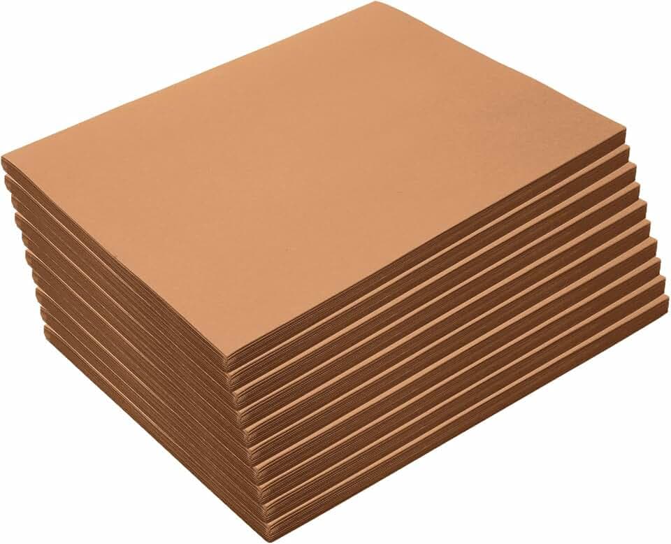 Colorations 9" x 12" Mediumweight Light Brown Construction Paper