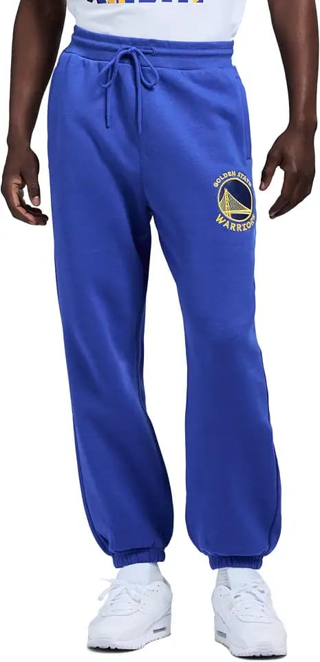Game 7 x NBA Officially Licensed Men's Casual Jogger Fleece Sweatpants with Pockets, Golden State Warriors, XXL, Navy