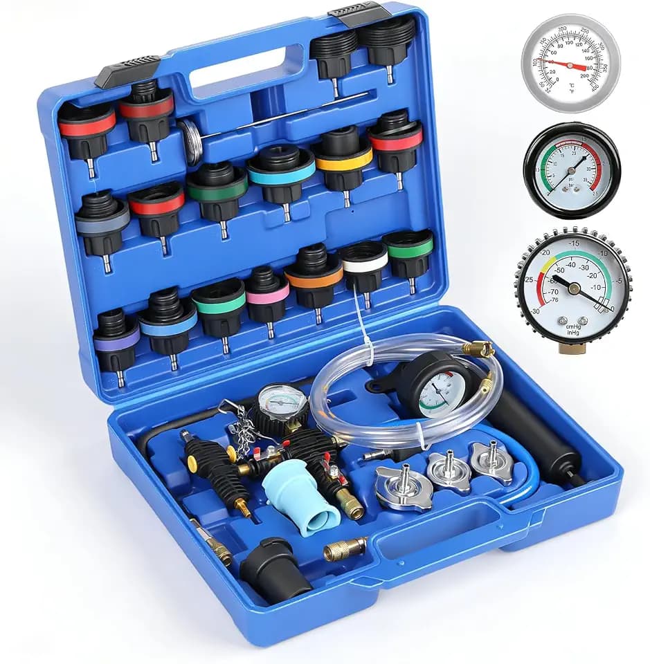 Coolant Pressure Tester Kit, 31PCS Master Coolant Vacuum Refill Kit Tester