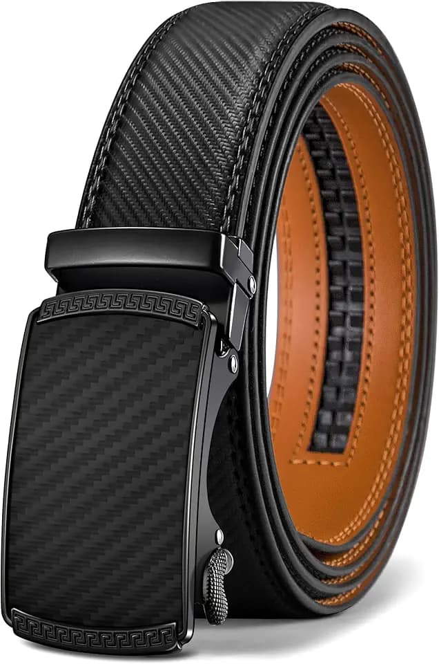 BULLIANT Gürtel Herren, Gürtel Ratsche Ledergürtel 35mm,Größe Angepasst