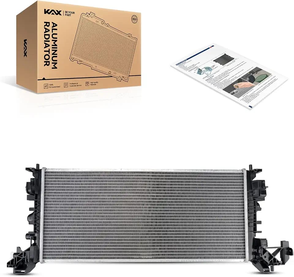 KAX CU13620 Engine Cooling Radiator, Compatible with 2017-2018 Cruze 1.4T, 2016 2019 Cruze, 2018 Cruze 1.6T
