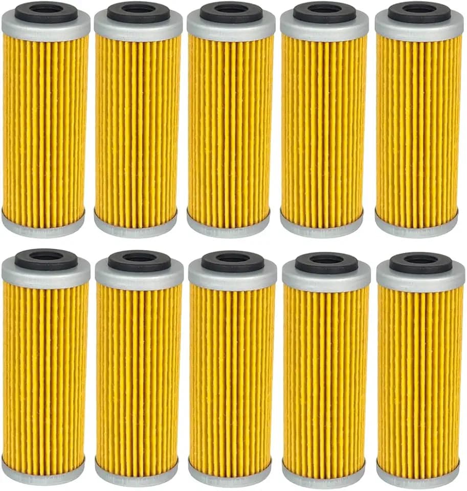 EZROAD 10X Oil Filter 77338005100 Compatible with KTM 2007-2025 250 350 400 450 500 530 EXC-F SX-F XC-F XCF-W EXC EXC-R SMR Factory Edition Six Days Compatible with Husqvarna FE 450 350 FC 250