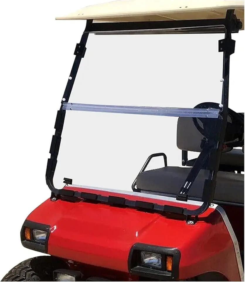 ECOTRIC Clear Windshield Compatible with 2000.5-UP Club Car DS Golf Cart