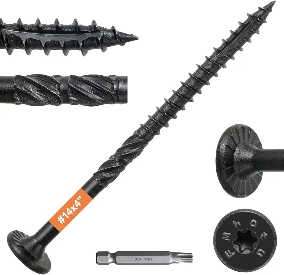 #14 x 4 Wood Structural Lag Screws