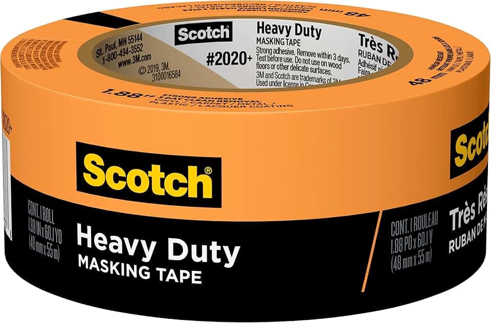 Scotch Heavy Duty Masking Tape, 1.88 in x 60.1 yd, 2020+-48TP, 1 roll