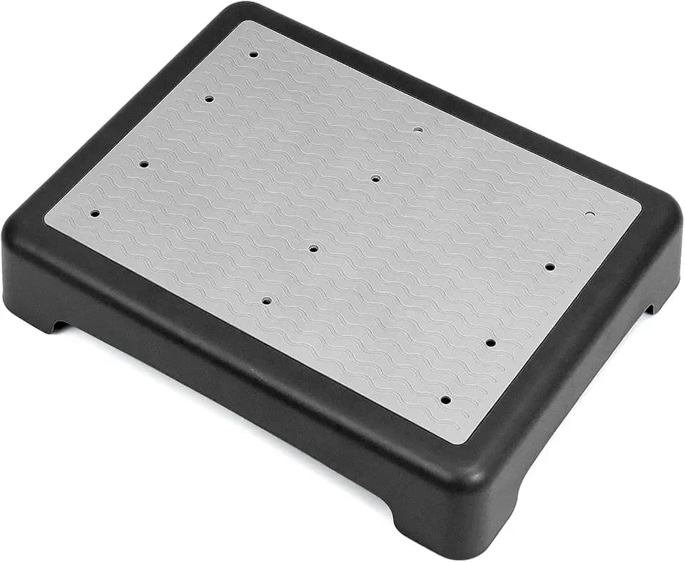 QWORK® rutschfest Halbstufe 9cm - Tragbare Steighilfe & Einstiegshilfe Tritthocker bis 220 kg Belastbar für Senioren, Dusche, Badewanne, Auto, Outdoor