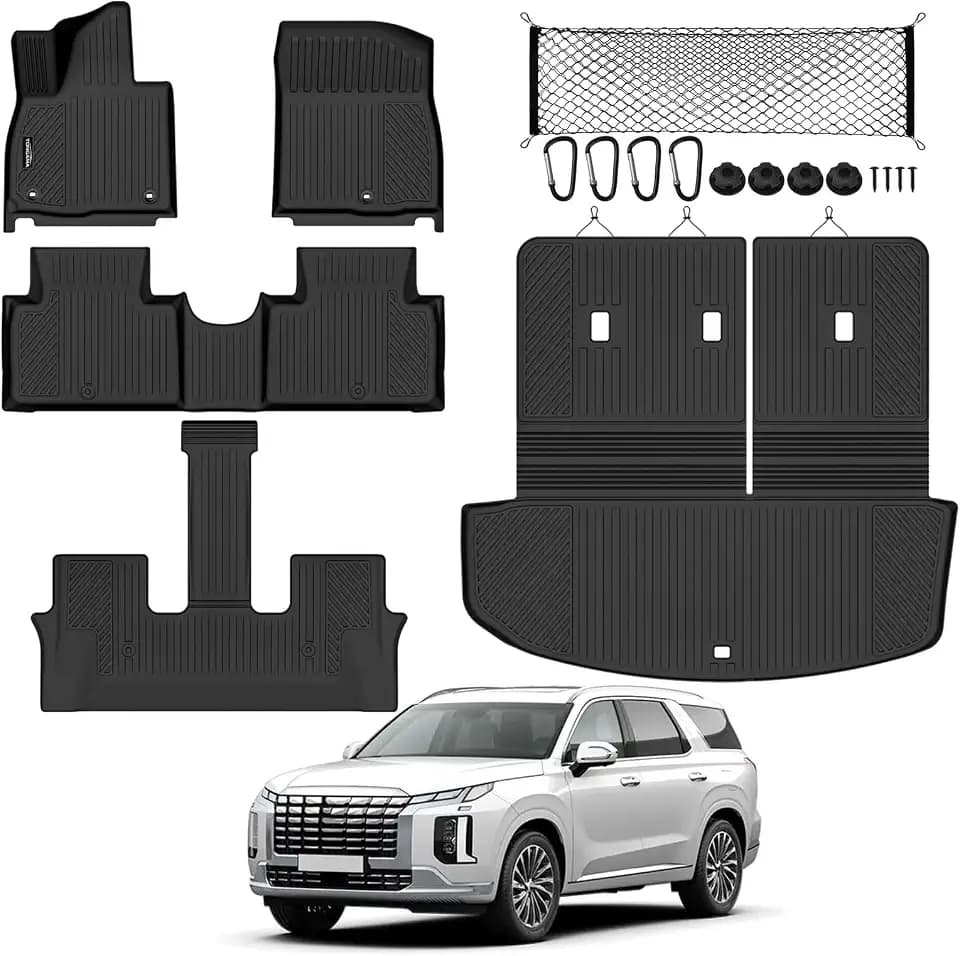 All Weather TPE Floor Mat Set for 2026 2027 Hyundai Palisade Gas