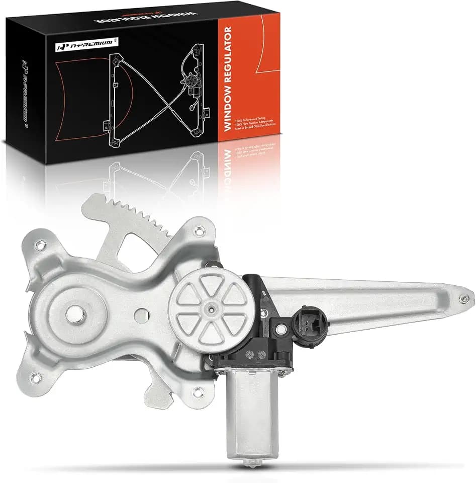 A-Premium Rear Driver Side Power Window Regulator with Motor (2-Pin)