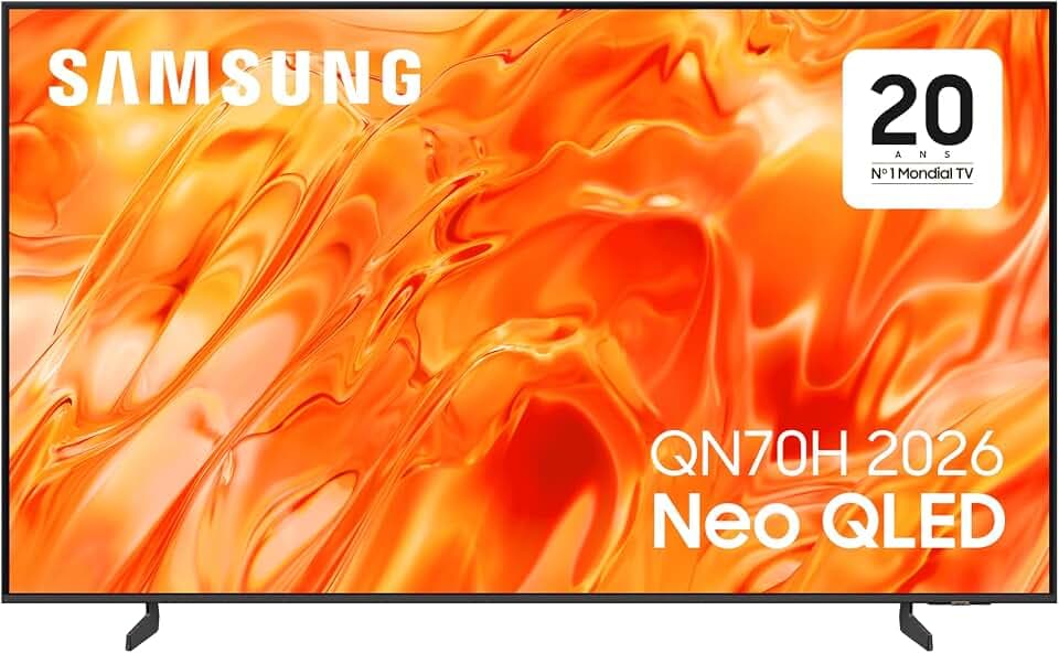 Samsung Smart TV 43 Zoll QN70H Mini LED Neo QLED 4K, Quantum Mini LED, Real QLED 100% Farbvolumen, Crystal 4K Prozessor optimiert durch KI, Motion Xcelerator, Vision AI Companion [2026]