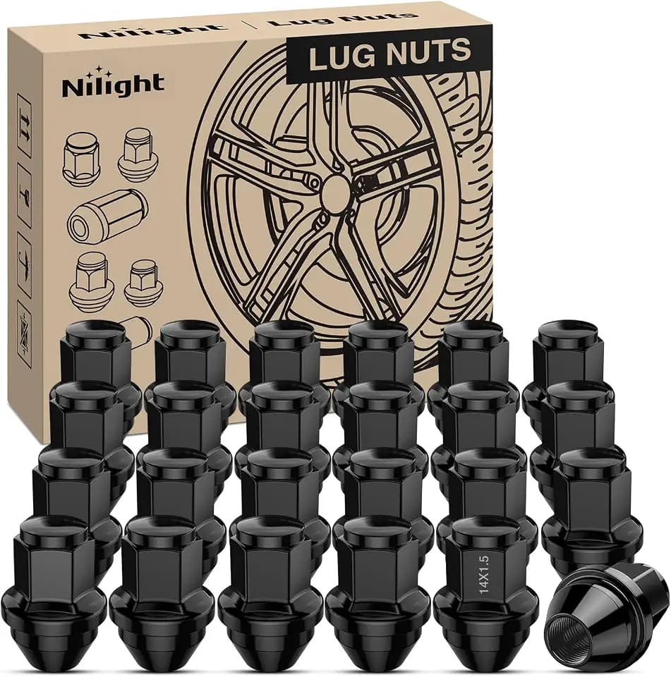 Nilight 24PCS M14x1.5 Lug Nuts Compatible with 2015-2025 Ford F-150