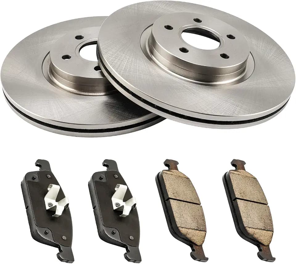 KAC - 320mm Front Brake Kit for Front for:2013-2017 Escape, 2014-2018 Transit Connect, (12.60" Rotor) Disc Brake Rotors Ceramic Brakes Pads,6pcs,34349 D1645