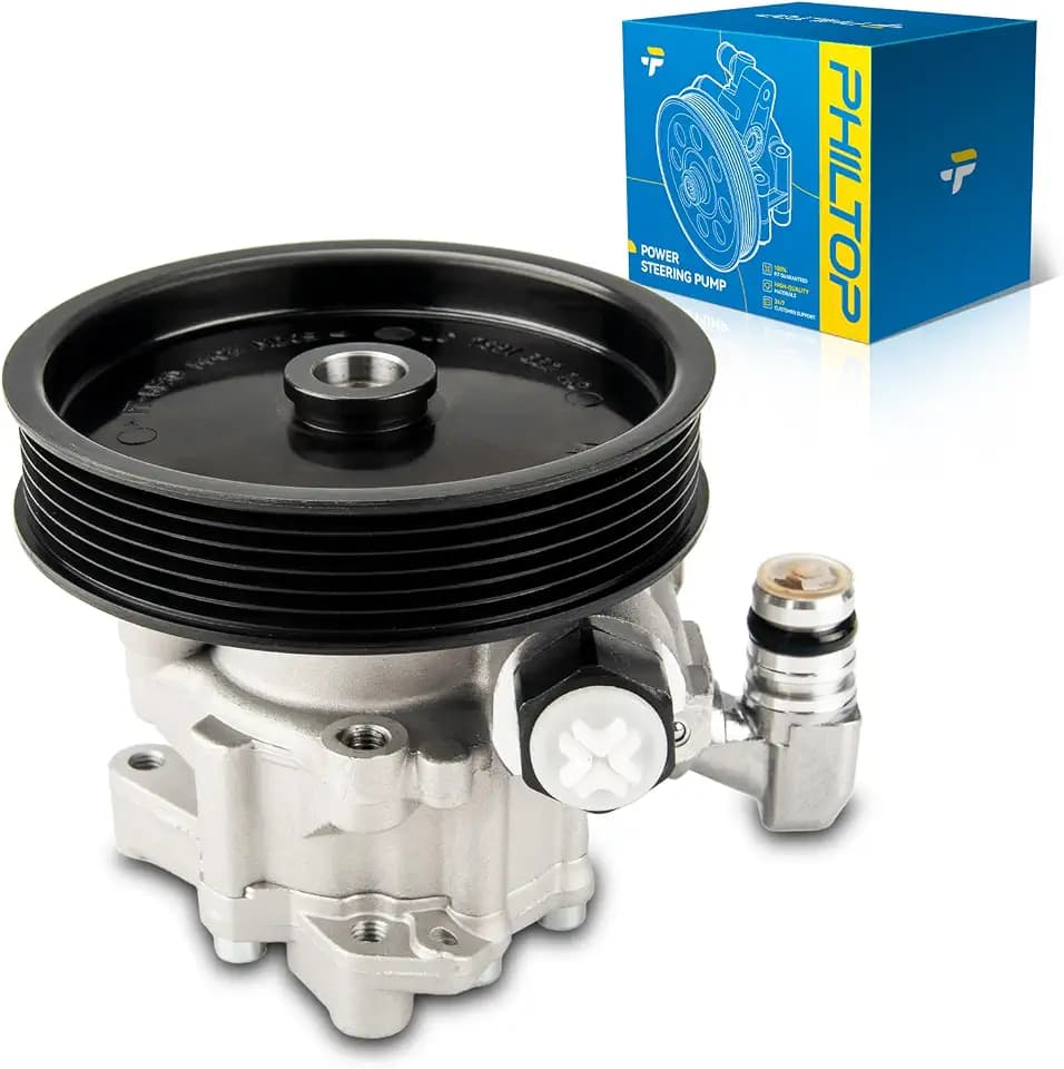 PHILTOP 21389 Power Steering Pump with Pulley Fit for 2008-2010 C300, 2008-2010 C350, OE Replace# 21389, 0054666501