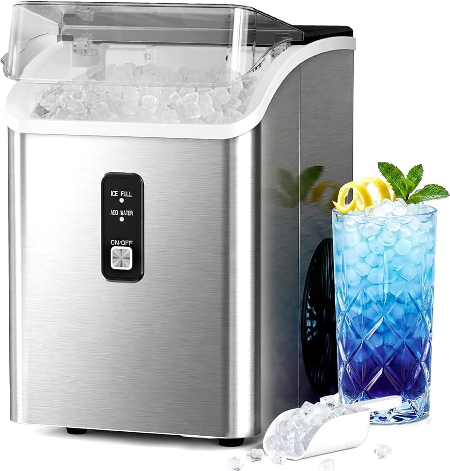 Antarctic Star Nugget Countertop Ice Maker, Chewable Ice
