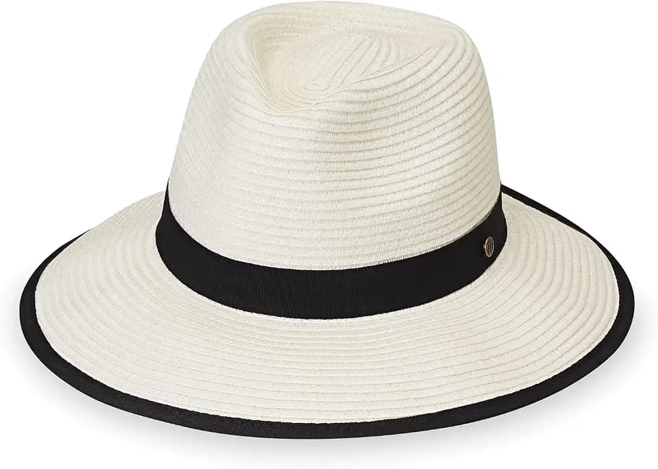 Wallaroo Women’s Gabi Ponytail Fedora – UPF 50+ Wide Brim, Packable, Stylish Hat for Tennis, Travel, and Adventure