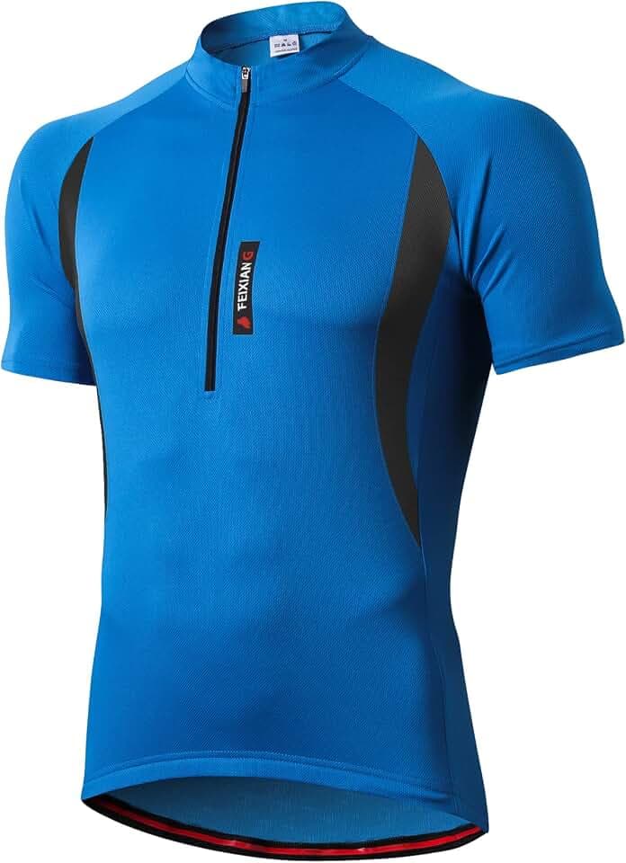 MEETWEE Herren Radtrikot Fahrradtrikot Kurzarm/Langarm, Fahrradbekleidung Fahrrad Trikot T Shirt für Männer, Atmungsaktive Cycling Jersey Schnell Trocknen Radsport Bekleidung