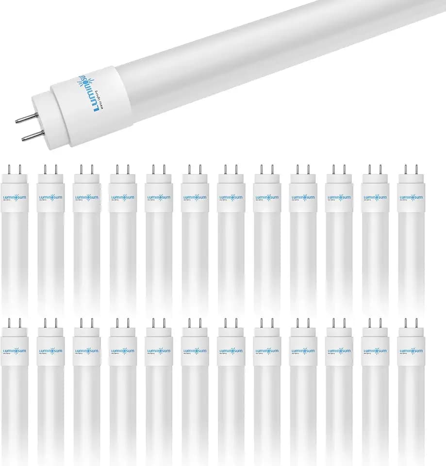 T8 LED Bulbs 4 Foot 18W, Film Coating Glass Tube, 5000K 25 Pack