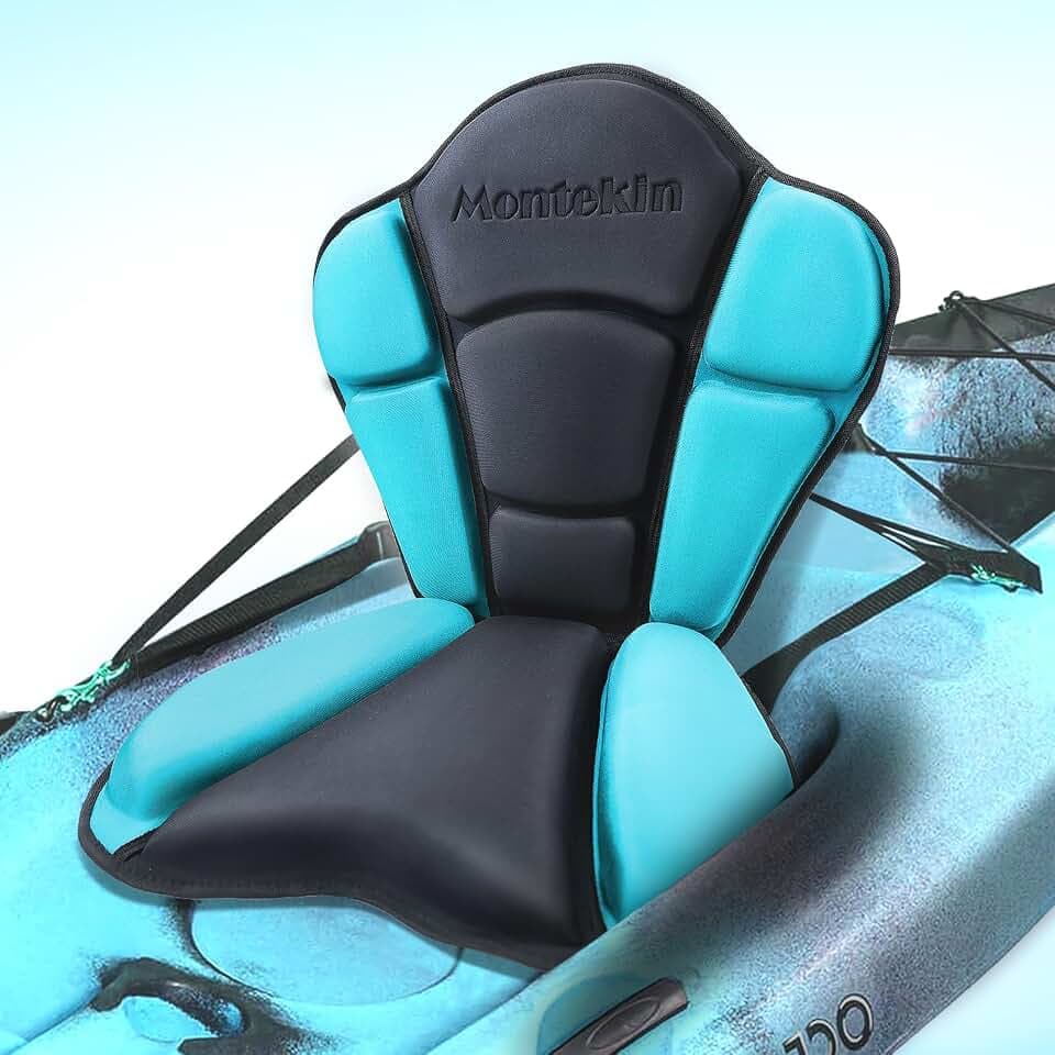 Thickened Kayak Seat with Back Support, Cushioned Paddleboard SUP Seat