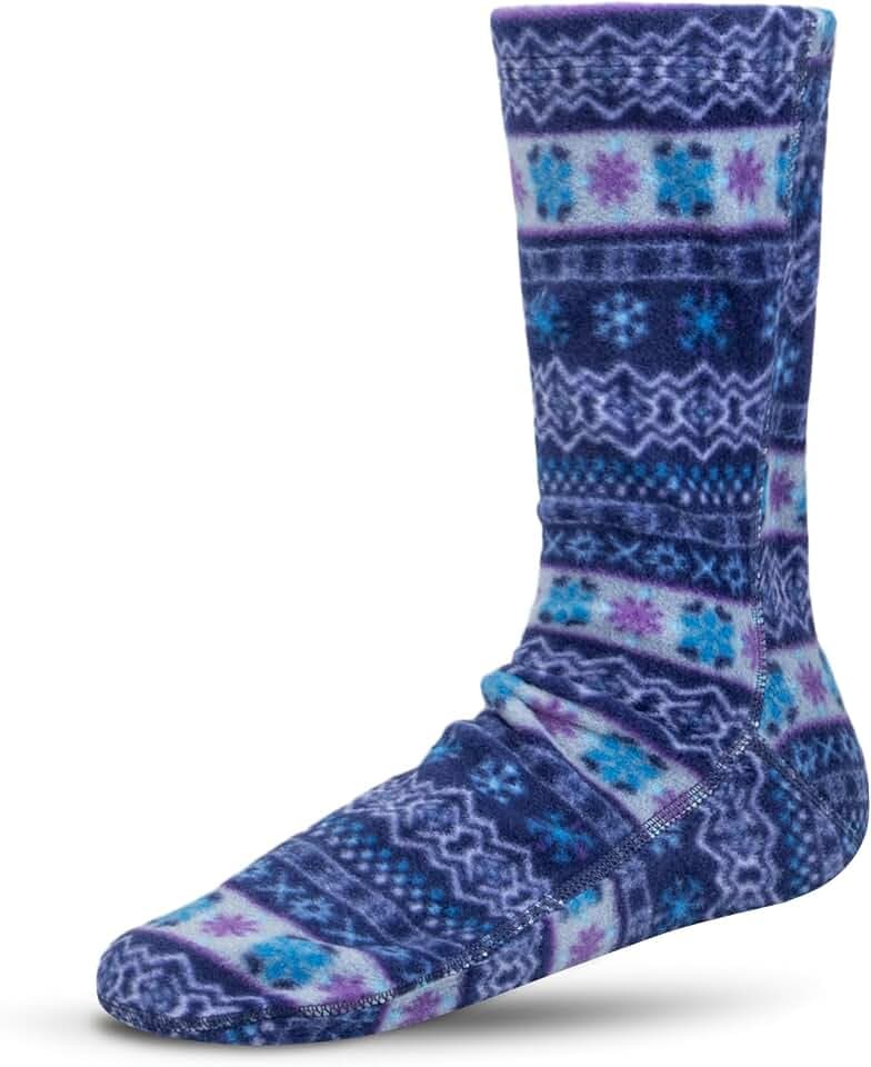 Acorn Mens and Womens Versafit Fleece Sock: Super Soft & Ultra-Warm, Mid-Calf Height, Flat-Flock Seams