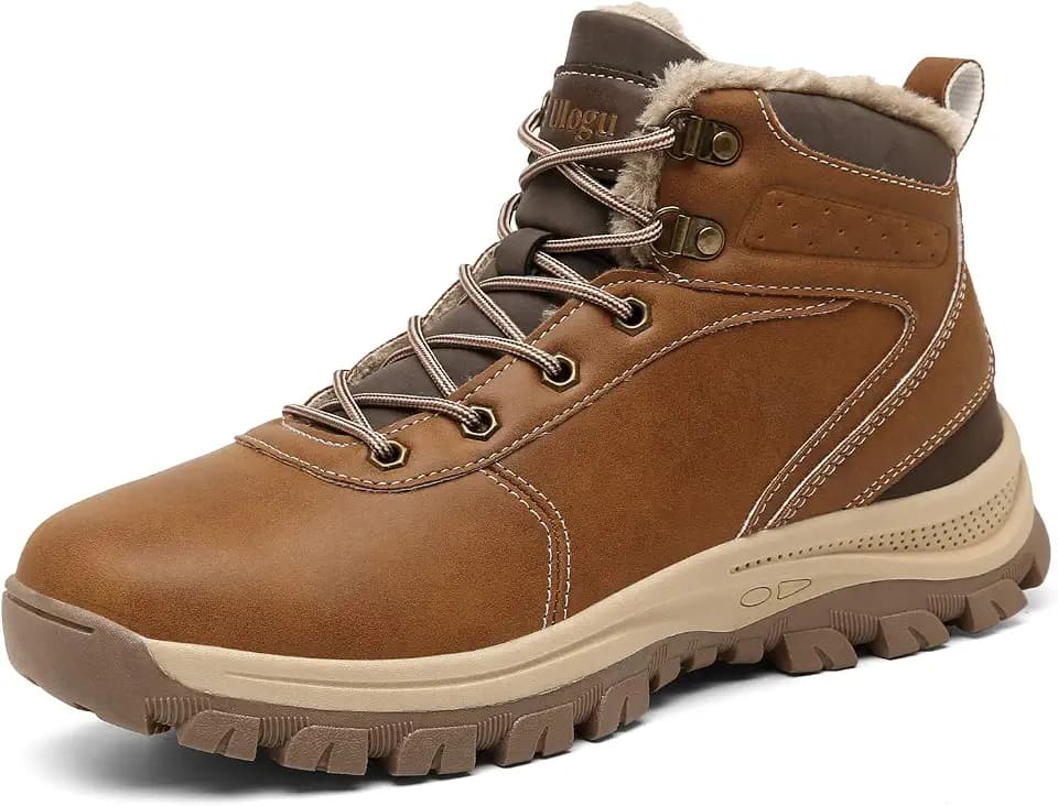 Herren Winterstiefel Wasserdicht Warm Schneestiefel rutschfest Outdoor Trekkingschuhe