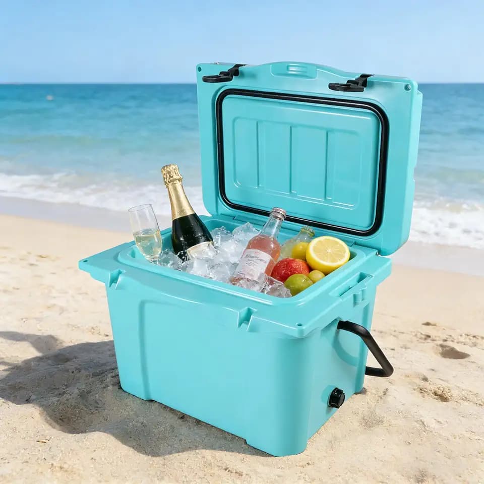 NicBex 25QT Rotomolded Hard Cooler Portable Ice Chest Insulated, Blue