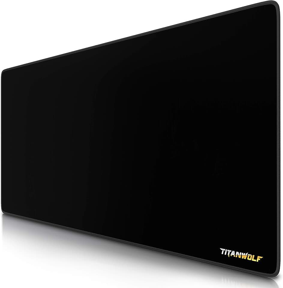 TITANWOLF - XXL Gaming Mauspad 900x400mm Titanwolf - XXL Mousepad groß Motiv - Tischunterlage Extra Large Size - verbessert Präzision und Geschwindigkeit - für Roccat Razer Logitech Maus und Tastatur