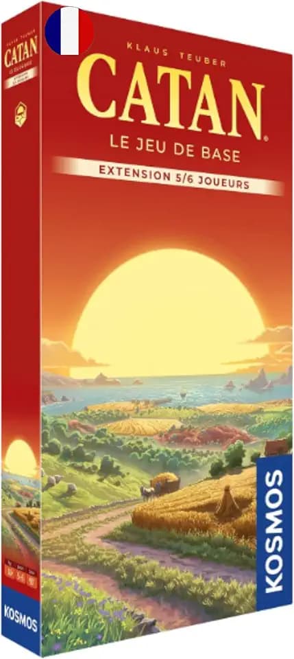 Asmodee - Catan Basisspiel – Erweiterung: 5-6 Spieler – Gesellschaftsspiel | Strategisches Brettspiel für Erwachsene und Kinder ab 10 Jahren – französische Version