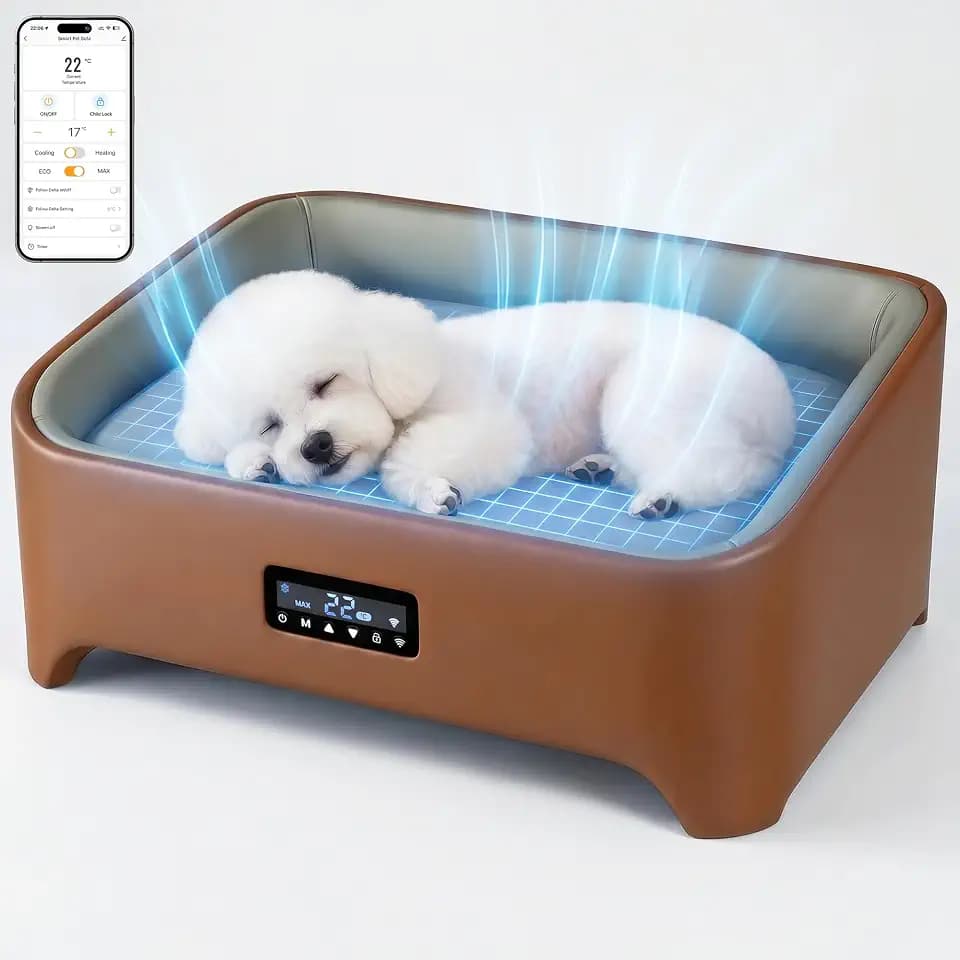 JUMMICO Intelligentes kühl-heizbares Hundebett für kleine & mittlere Hunde