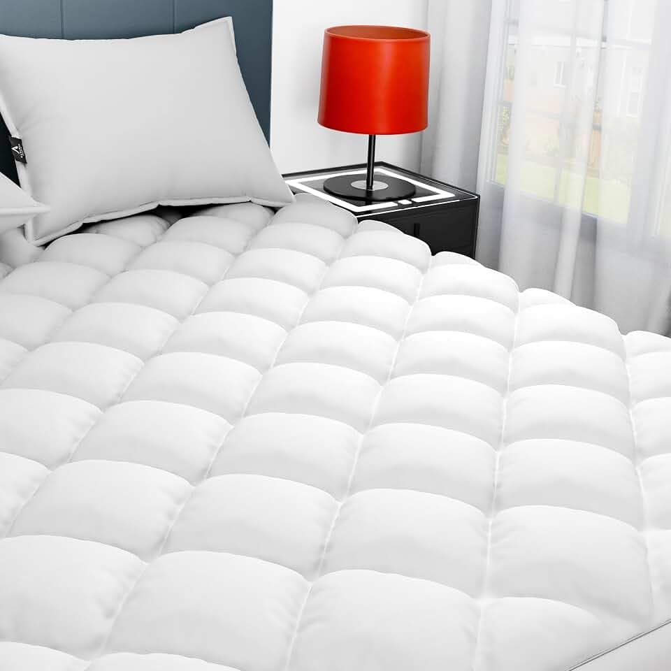 Sunflower Full XL Mattress Pad, Cotton Mattress Cover Protector, Thick