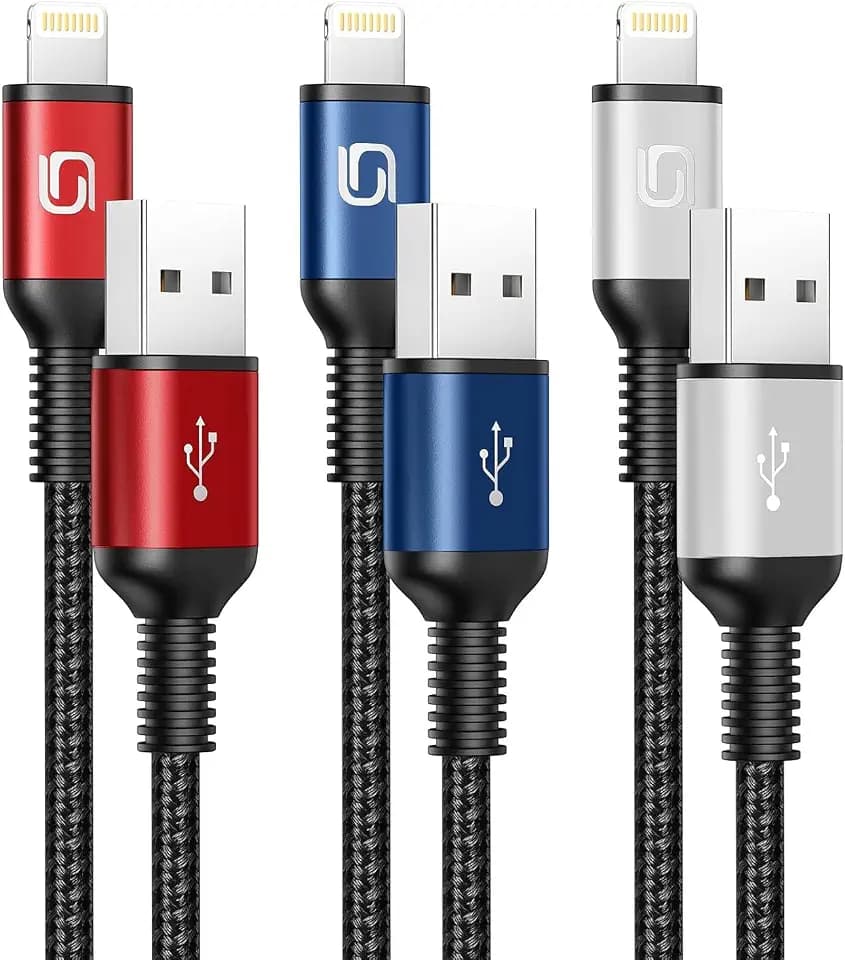 iPhone Charging Cable [Apple MFi Certified] iPhone Charger Cord 3FT, 3 Pack