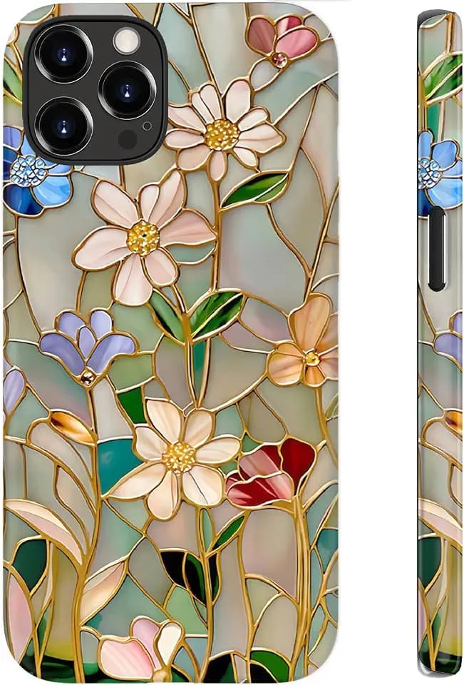 LUHOURI for iPhone 12/iPhone 12 Pro Case, Wireless Charging Compatible